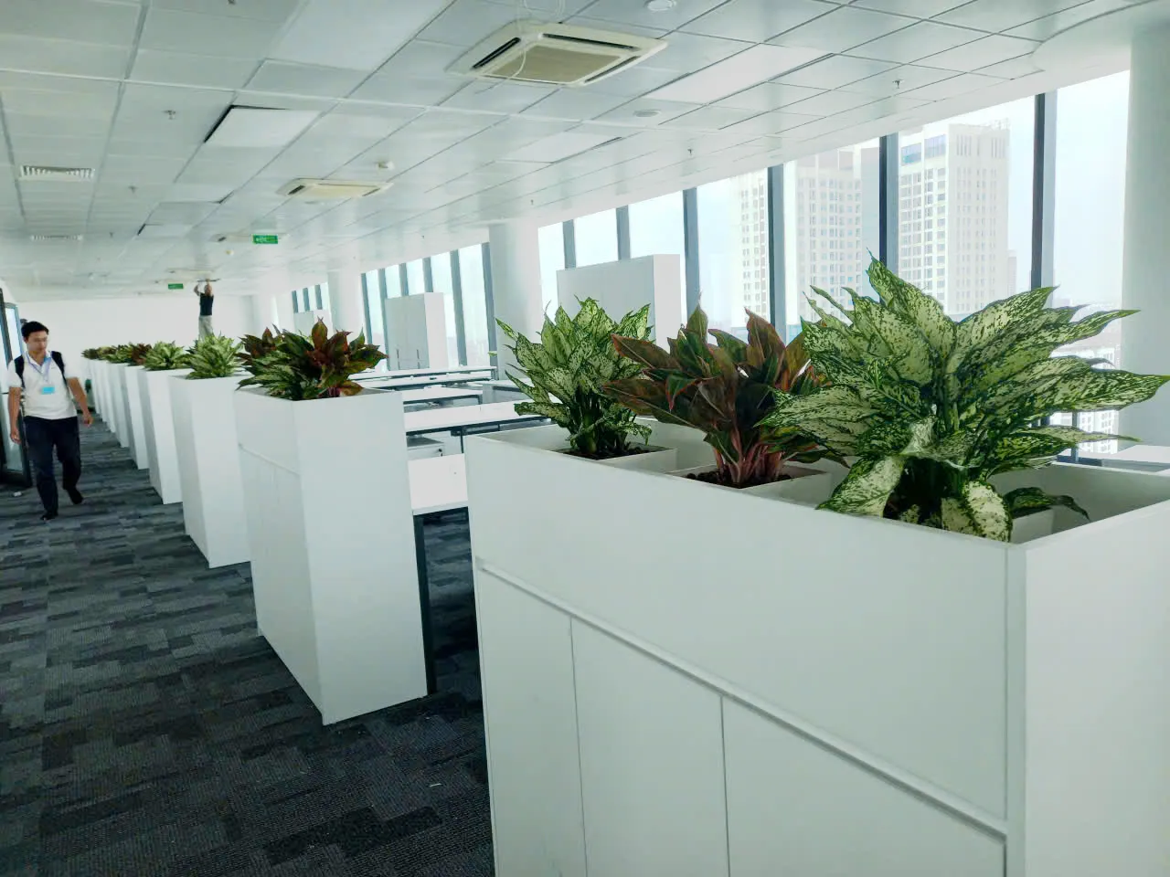 Dự án thiết kế cây xanh tại tòa nhà Vinacomin Tower tại Cầu Giấy Hà Nội của Green Homes